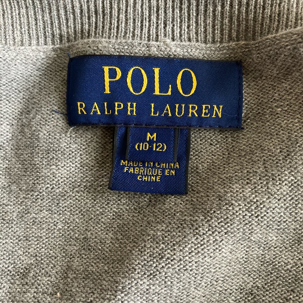 Medium grey cotton sweater